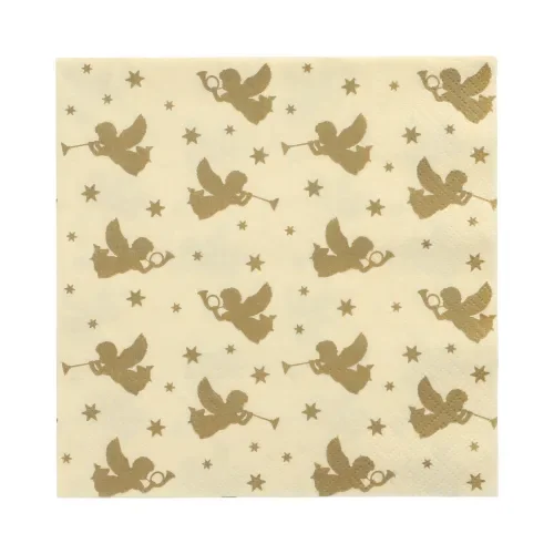 Servetten 3-laags 1/4 vouw 33 cm x 33 cm Angelots