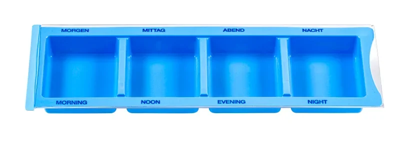 Medi-Inn medicijndispenser 1,4 cm x 22 cm x 8,1 cm blauw maat XL
