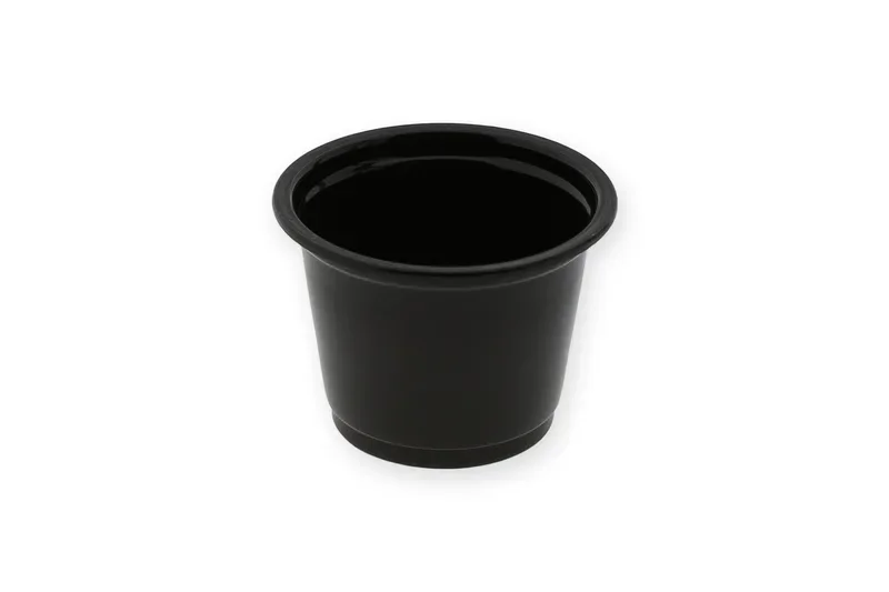 Portiecups 30 ml, PP Ø 4,4 x 3 cm zwart