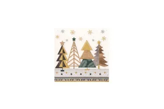 Servetten 3-laags 33 x 33 Xmas Tree
