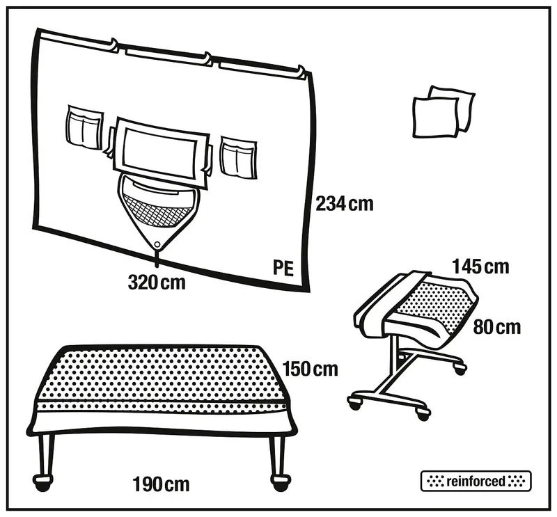 Foliodrape Vertikaalisolatieset II