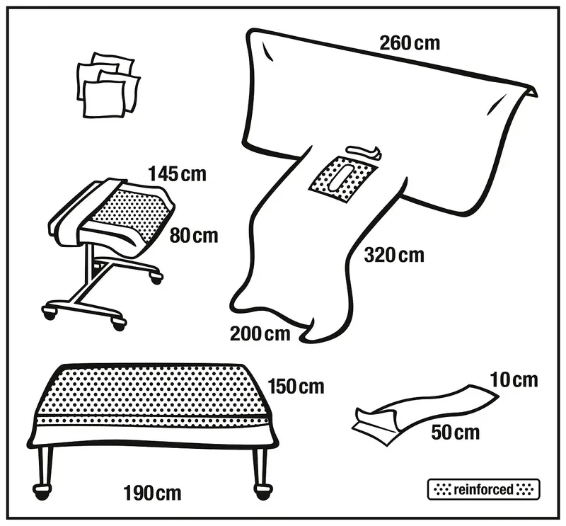 Foliodrape Protect Abdominaal/Spinaalset