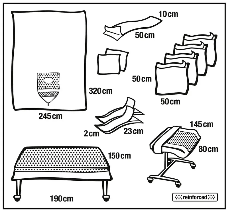 Foliodrape neurochir.set Protect Plus