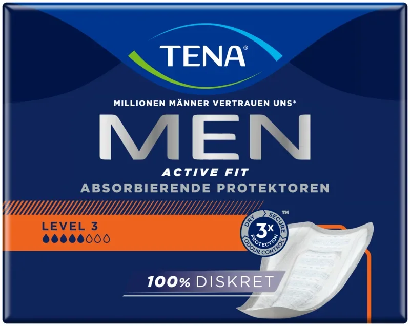 Tena incontinentie-inleggers “Men Active Fit Level 3” voor mannen