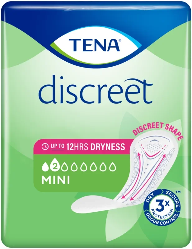 Tena incontinentie-inleggers 21,9 cm “Discreet Mini”