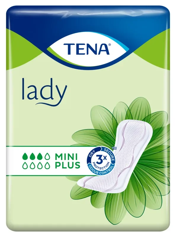 Tena incontinentie-inleggers 25,6 cm assorti kleuren “Lady Mini Plus”