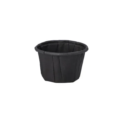 Dressingschaaltjes, papier 25 ml Ø 4,4 cm x 2,8 cm zwart