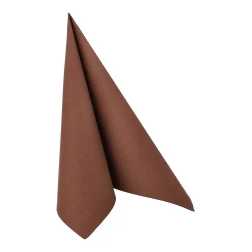 Servetten Royal Collection 1/4 vouw 40 cm x 40 cm bruin