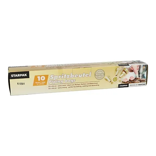 Spuitzakken 1,8 l 46 cm x 23 cm transparant inclusief 3 tuitjes