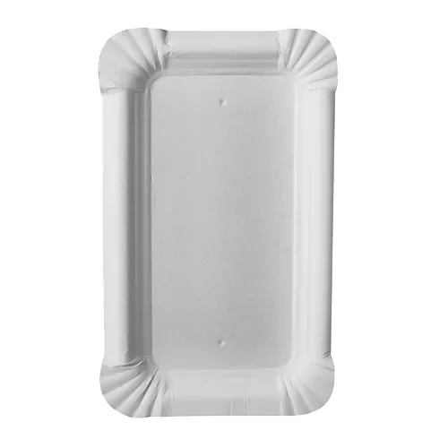 Borden, karton “pure” hoekig 9 cm x 15 cm wit