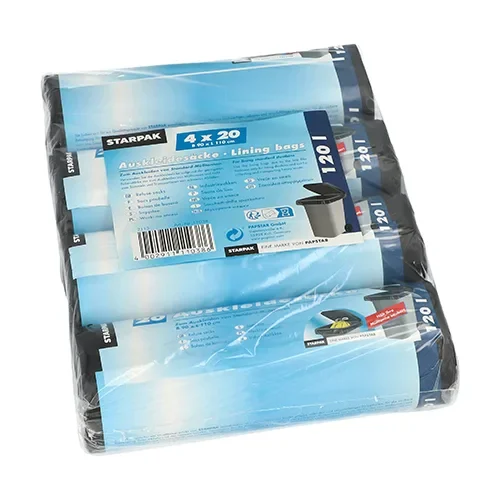 Vuilniszakken 120 l 110 cm x 90 cm zwart