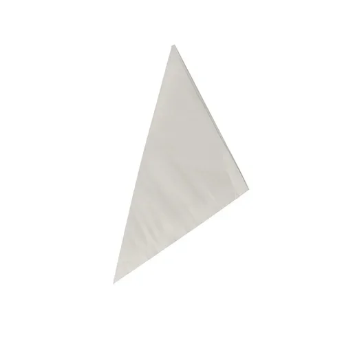Puntzakken, perkament papier 17 cm x 17 cm x 24 cm wit inhoud 100 gr