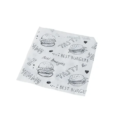 Hamburgerzakken, perkament 13,5 cm x 13 cm wit vetvrij