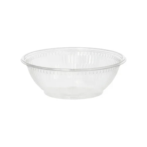 Saladeschalen, R-PET (gerecycled PET) rond 500 ml Ø 15,5 cm x 5,5 cm glashelder