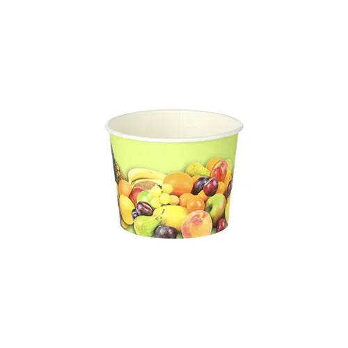 IJsbekers, karton rond 100 ml Ø 7 cm x 5,3 cm Fruit