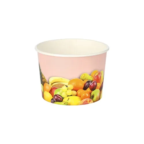 IJsbekers, karton rond 150 ml Ø 7,7 cm x 5,5 cm Fruit