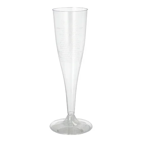 Glazen voor mousserende wijn, PS 0,1 l Ø 4,8 cm x 19,9 cm glashelder 1- vaks