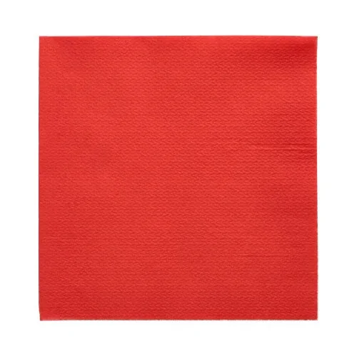 Servetten, 1-laags 1/4 vouw 33 cm x 33 cm rood
