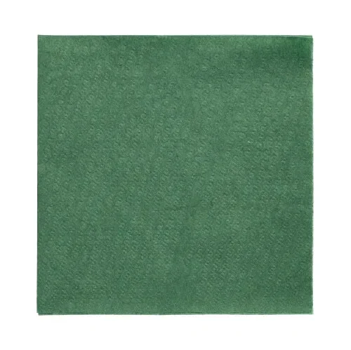 Servetten, 1-laags 1/4 vouw 33 cm x 33 cm donkergroen