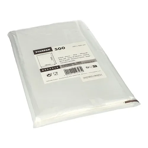 Poly-zak, LDPE 30 cm x 18 cm transparant