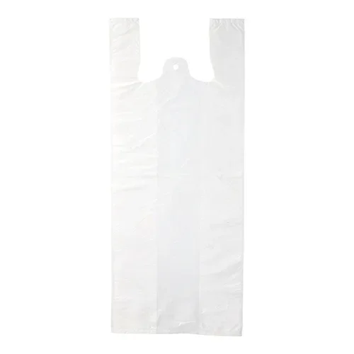 Hemddraagtassen, HDPE 55 cm x 22 cm x 15 cm wit medium