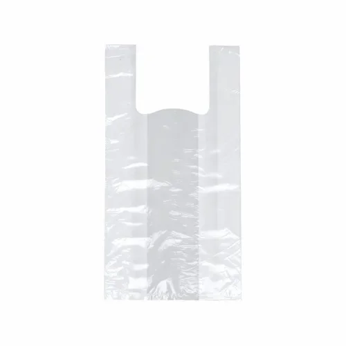 Hemddraagtassen, HDPE 42 cm x 21 cm x 13 cm wit