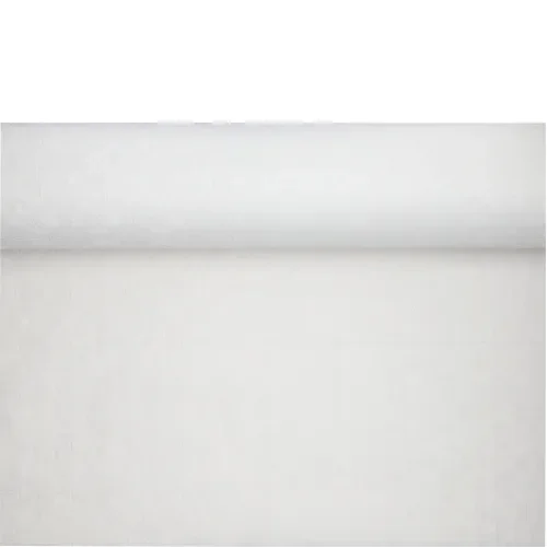 Tafelkleed papier met damastprint 100 m x 1 m wit