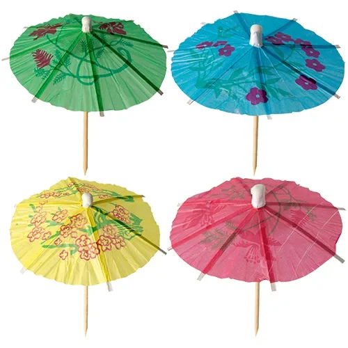 Decoprikkers 10 cm “IJsparasolletjes Asia”