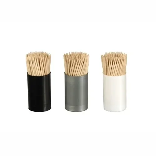 Tandenstokers, hout rond 6,8 cm in doos