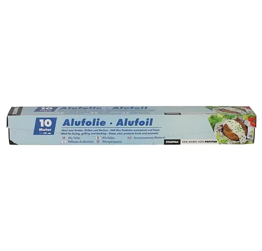 Aluminiumfolie 10 m x 30 cm in dispenser doos