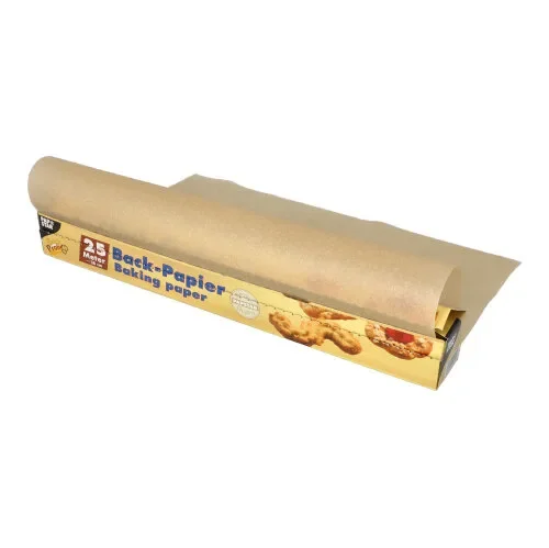 Bakpapier 25 m x 38 cm bruin in dispenser doos
