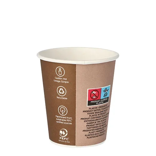 Drinkbekers, Karton “To Go” 0,2 l Ø 8 cm x 9,1 cm
