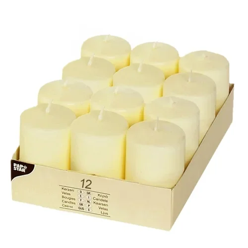 Stompkaarsen Ø 40 mm x 60 mm ivoor Ivory