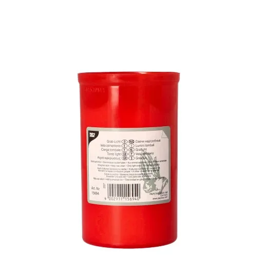 Graflicht T3 Ø 6,4 cm x 10 cm rode houder