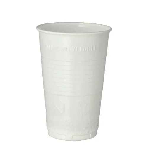 Drinkbekers, PP 0,3 l Ø 7,8 cm x 11,3 cm wit