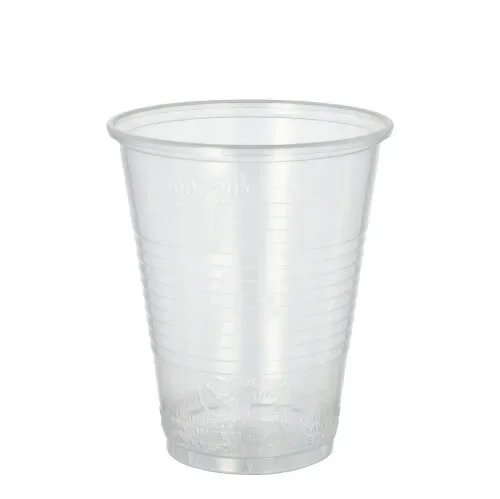 Drinkbekers, PP 0,3 l Ø 9,5 cm x 11,1 cm transparant met schuimkraag