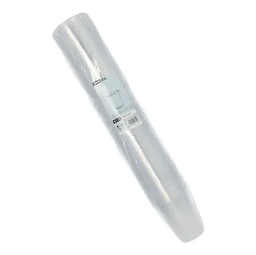 Bekers, PS 0,3 l Ø 9,5 cm x 11 cm transparant met schuimkraag