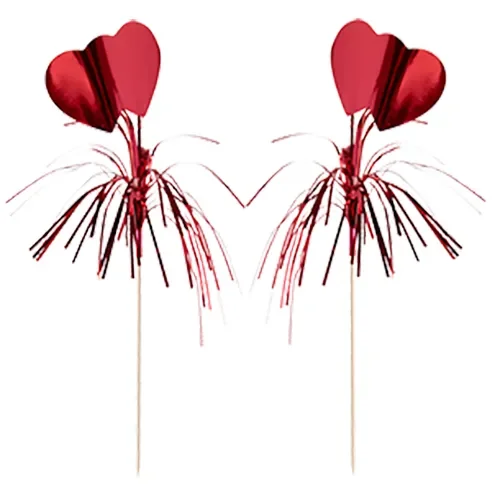 Decoprikkers 22 cm rood Amore