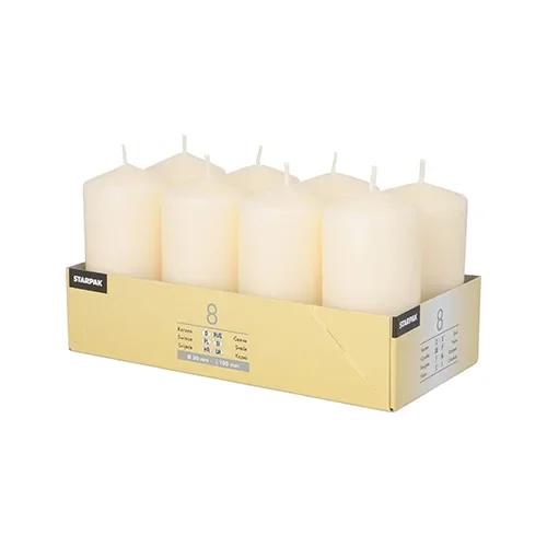 Stompkaarsen Ø 50 mm x 100 mm creme