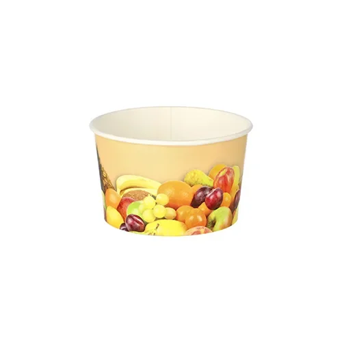 IJsbekers, karton rond 125 ml Ø 8 cm x 4,8 cm Fruit