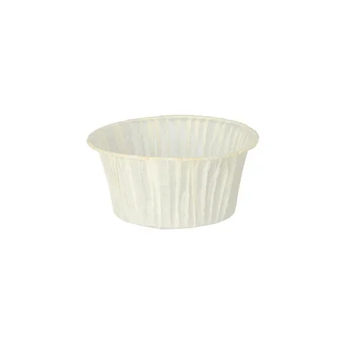 Bakvormpjes Ø 5 cm x 3,5 cm wit