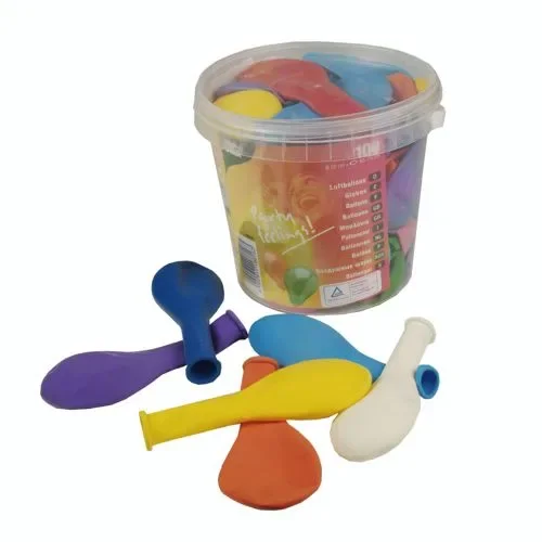 Ballonnen Ø 22 cm assorti kleuren in doos
