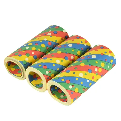 Reuzenserpentines 15 m Confetti brandvertagend