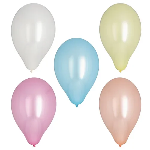 Ballonnen Ø 25 cm assorti kleuren Pearly