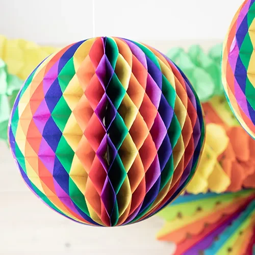 Decoratie bal Ø 60 cm Rainbow brandvertagend