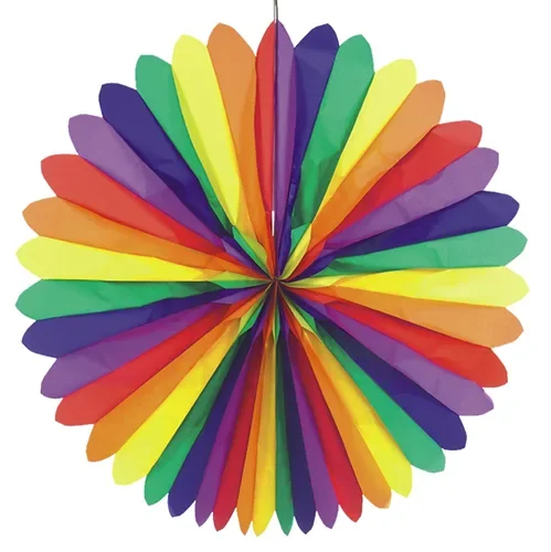 Decoratiewaaier Ø 120 cm Rainbow brandvertagend
