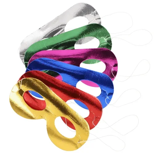 Gezichtsmaskers assorti kleuren Metallic