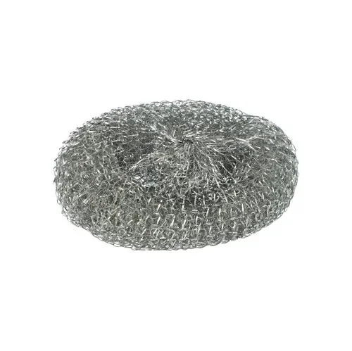 Pannensponsen rond Ø 12 cm x 3 cm zilver, krassen