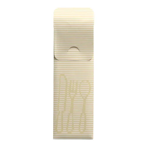 Bestekzakjes 23,5 cm x 7,3 cm creme inclusief gekleurde servet Bistro