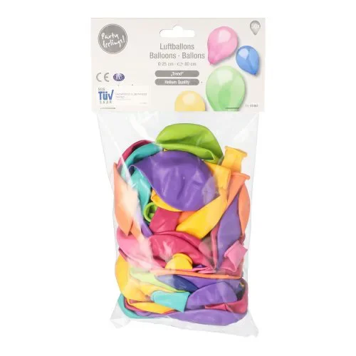 Ballonnen Ø 25 cm assorti kleuren Trend